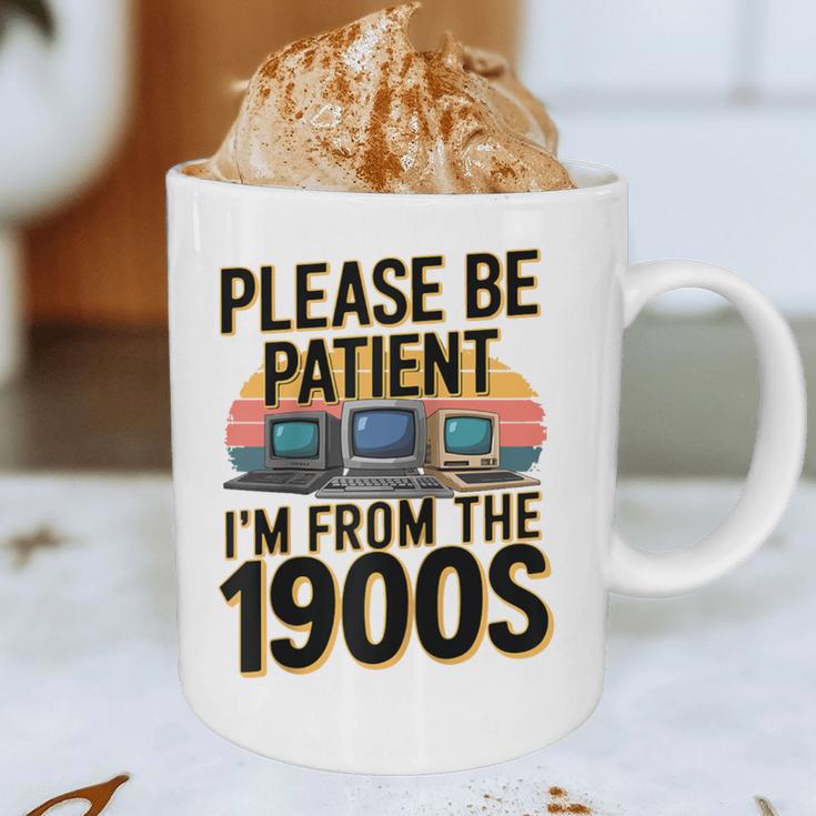 Please Be Patient I'm From The 1900s Retro Computer Raglan Baseball Tee Graphic Print Coffee Mug Please Be Patient I'm From The 1900s Retro Computer Raglan Baseball Tee Graphic Print Coffee Mug