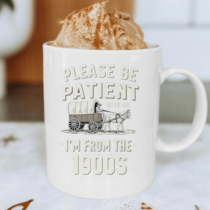 Please Be Patient I'm From The 1900s Retro Premium Tri-Blend Graphic Print Coffee Mug