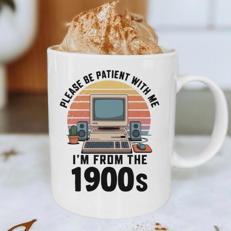 Please Be Patient I'm From The 1900s Retro Vintage Computer Graphic Print Coffee Mug