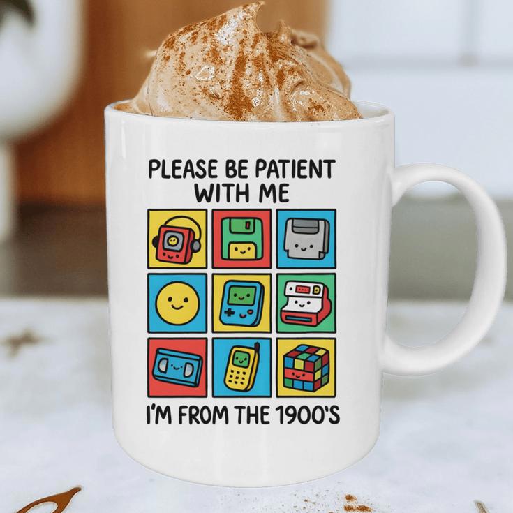 Please Be Patient With Me I'm From The 1900s Vintage 90s Graphic Print Coffee Mug