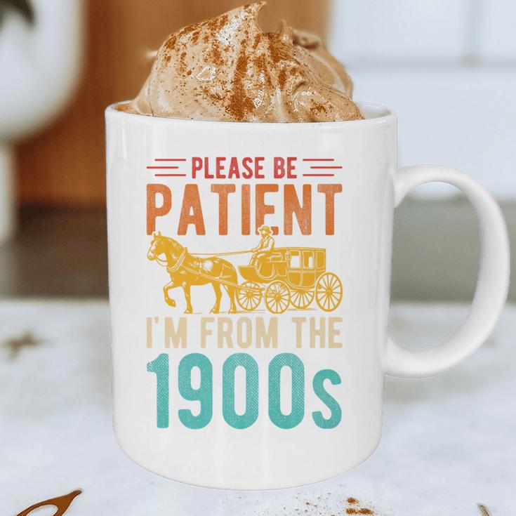 PLEASE BE PATIENT I'M FROM THE 1900s Vintage 1900s 90s Premium Graphic Print Coffee Mug