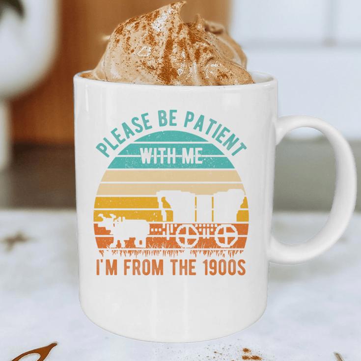 PLEASE BE PATIENT I'M FROM THE 1900s Vintage 1900s 90s Premium Tri-Blend Graphic Print Coffee Mug