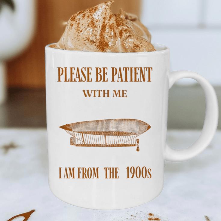 Please Be Patient With Me I'm From The 1900s Vintage Airship Graphic Print Coffee Mug Please Be Patient With Me I'm From The 1900s Vintage Airship Graphic Print Coffee Mug