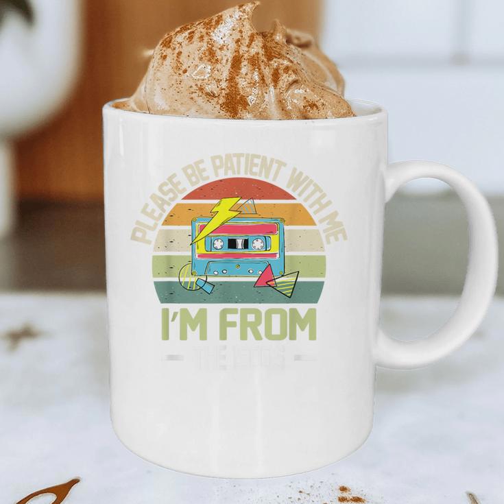 Please Be Patient With Me I'm From The 1900s Vintage Cassett Graphic Print Coffee Mug