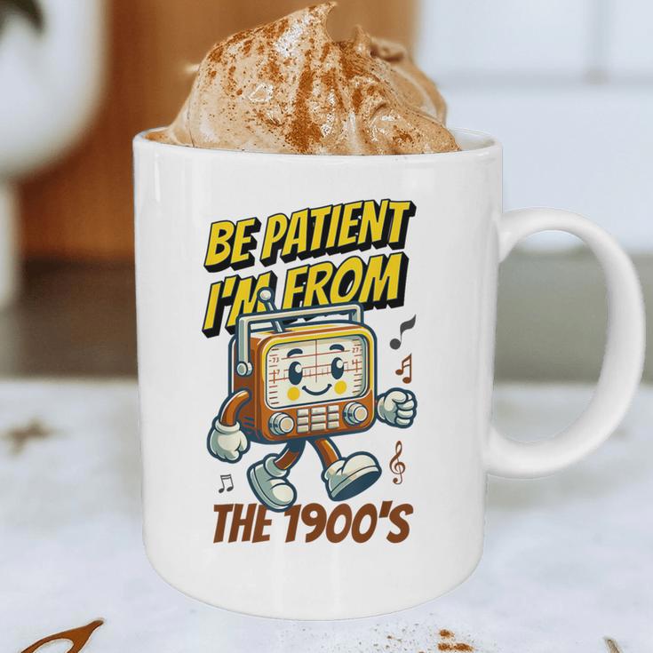Please Be Patient With Me I'm From The 1900s Vintage Radio Graphic Print Coffee Mug Please Be Patient With Me I'm From The 1900s Vintage Radio Graphic Print Coffee Mug
