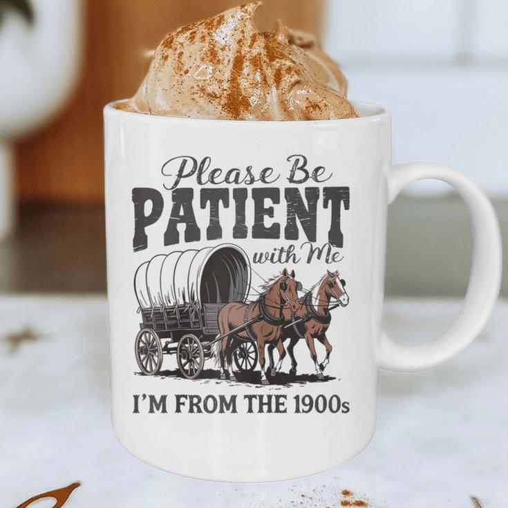 Please Be Patient With Me I'm From The 1900s Vintage Raglan Baseball Tee Graphic Print Coffee Mug Please Be Patient With Me I'm From The 1900s Vintage Raglan Baseball Tee Graphic Print Coffee Mug