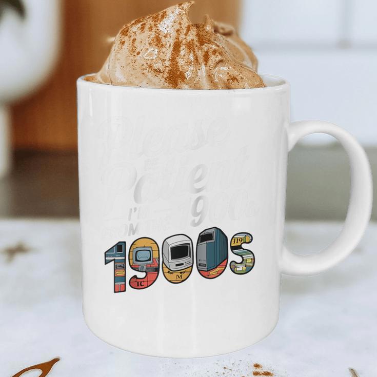 Please Be Patient I'm From The 1900s Vintage Tech Graphic Raglan Baseball Tee Graphic Print Coffee Mug