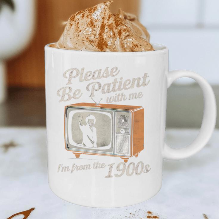 Please Be Patient With Me I'm From The 1900s Vintage TV Premium Graphic Print Coffee Mug