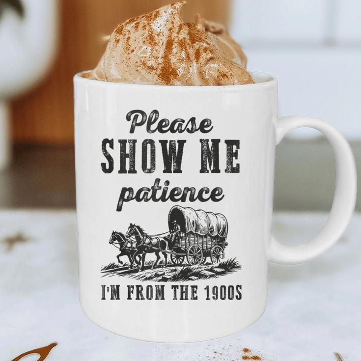 Please Show Me Patience I'm From The 1900s Vintage Horse Graphic Print Coffee Mug Please Show Me Patience I'm From The 1900s Vintage Horse Graphic Print Coffee Mug