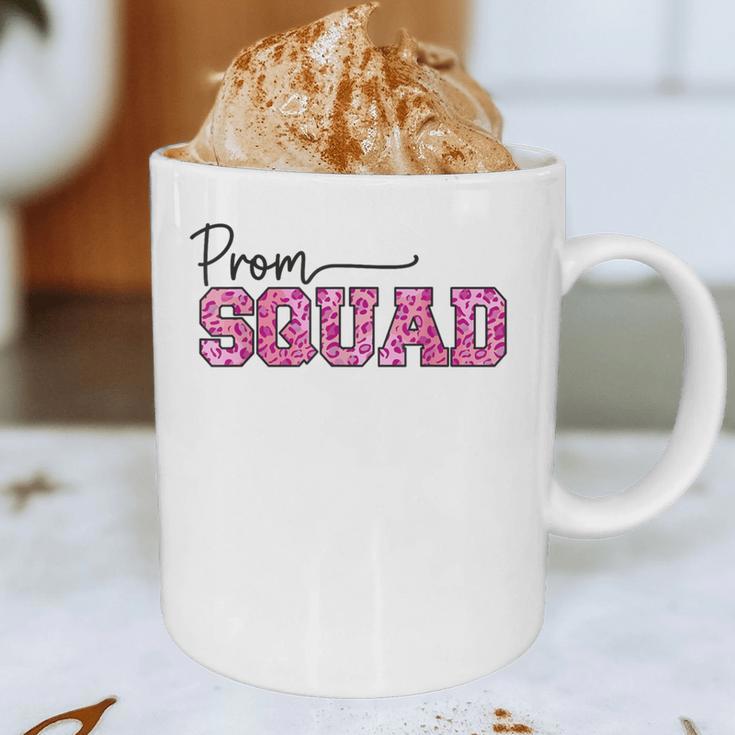 Prom Squad Prom Graduation Class Of 2024 Leopard Matching Graphic Print Coffee Mug