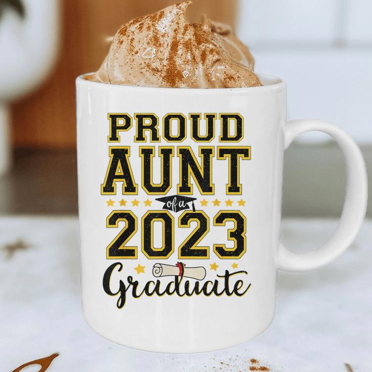 Proud Aunt Of A 2023 Graduate Family Matching Graduation Graphic Print Coffee Mug