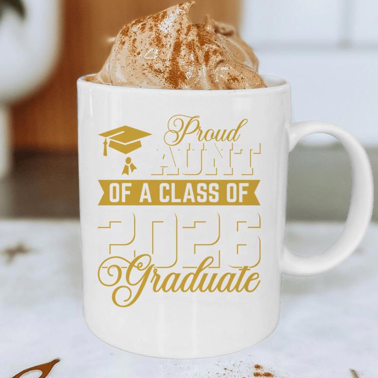 Proud Aunt Of A Class Of 2026 Graduate Senior Graduation 26 Graphic Print Coffee Mug