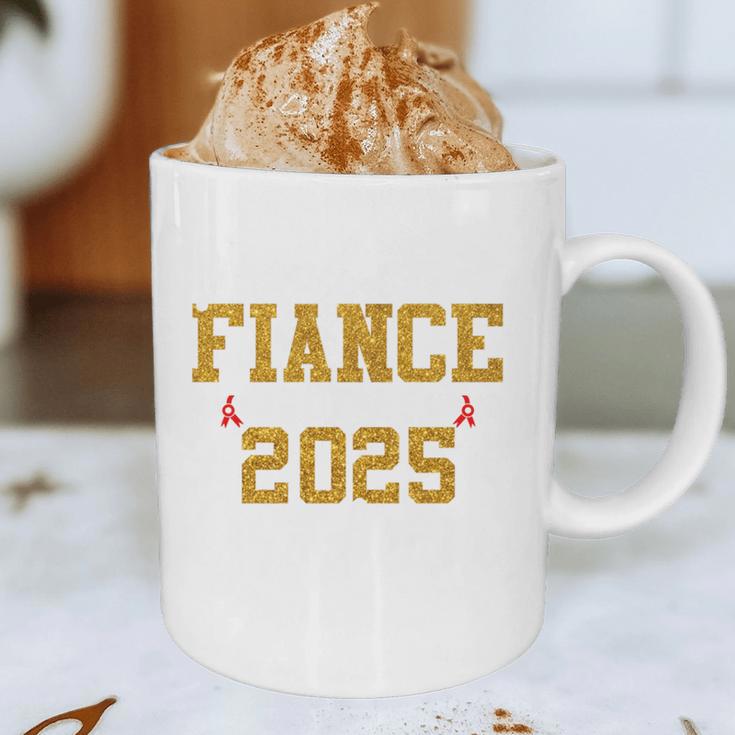 Proud Fiance Of A 2025 Graduate Fiance Graduation 2025 Senio Graphic Print Coffee Mug