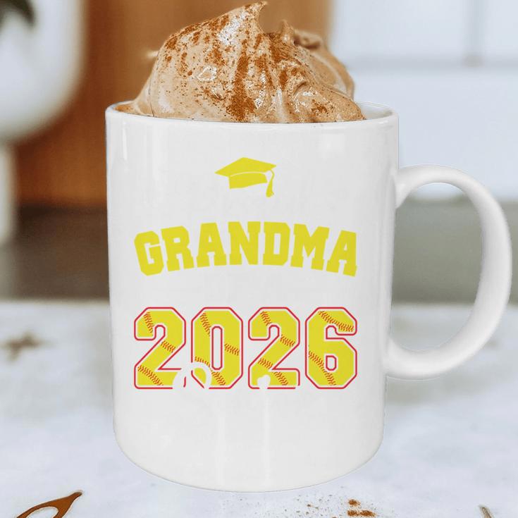 Proud Grandma Of A 2026 Senior Softball Graduation Matching Graphic Print Coffee Mug