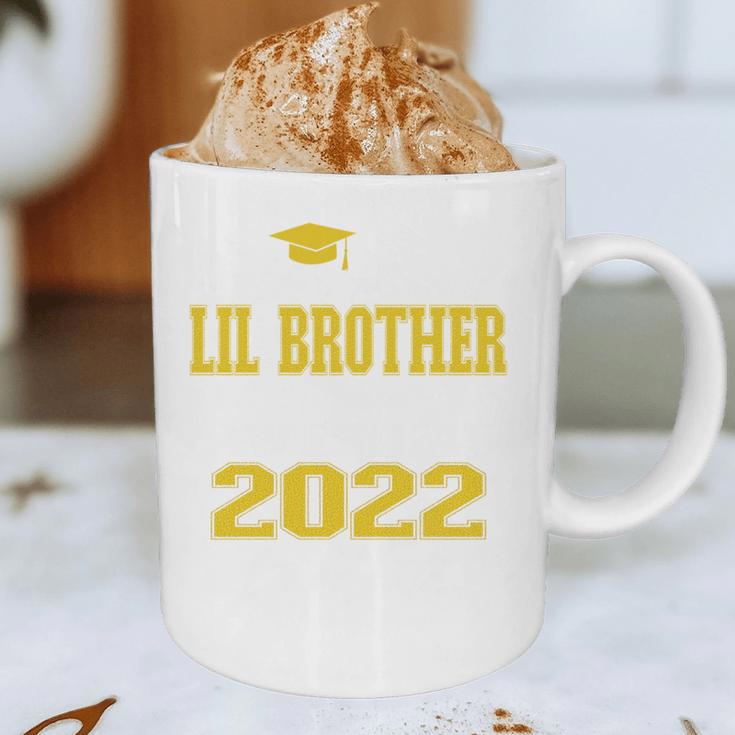 Proud Little Brother Of 2022 Graduate Class 2022 Graduation Graphic Print Coffee Mug