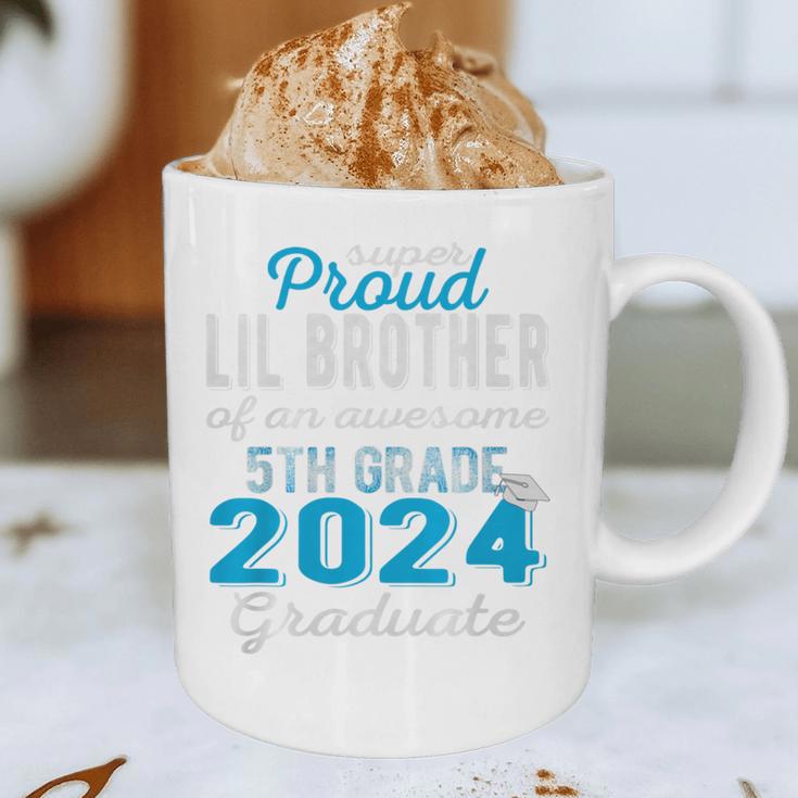 Proud Little Brother Of 5th Grade Graduate 2024 Graduation Premium Graphic Print Coffee Mug
