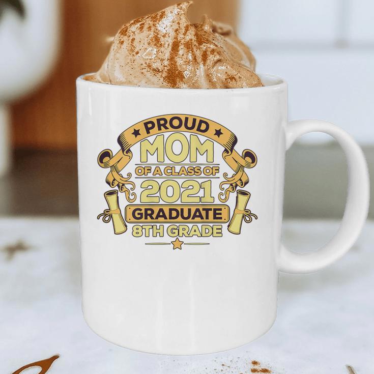 Proud Mom Graduation Of 8th Grade Graduate Graphic Print Coffee Mug