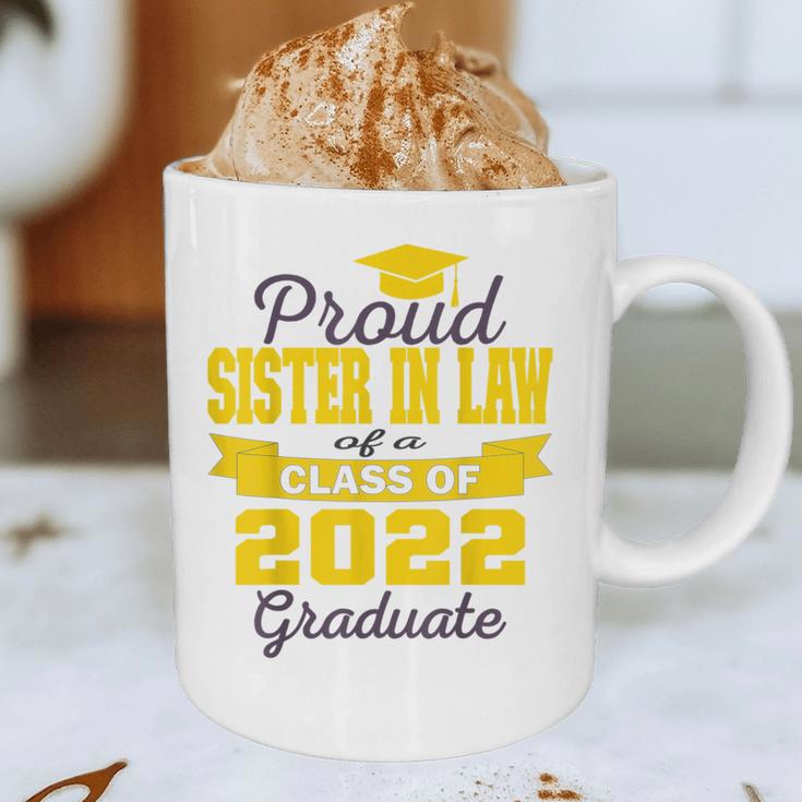 Proud Sister In Law Of 2022 Graduate Class 2022 Graduation Graphic Print Coffee Mug