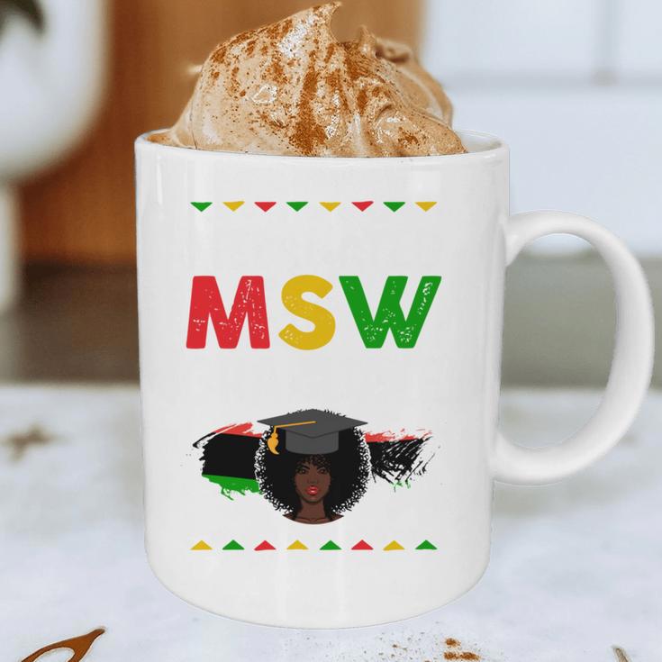 Queen MSW Social Work Grads Masters Graduation Graphic Print Coffee Mug