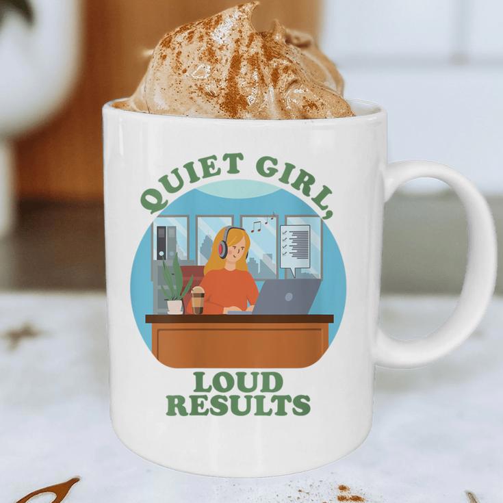 Quiet Girl Loud Results Introvert Office Staff Secretary Graphic Print Coffee Mug Quiet Girl Loud Results Introvert Office Staff Secretary Graphic Print Coffee Mug