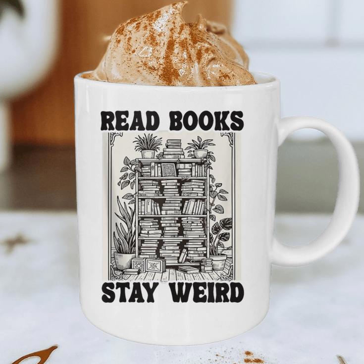 Read Books Stay Weird Book Lover Joke Introvert Reading Graphic Print Coffee Mug Read Books Stay Weird Book Lover Joke Introvert Reading Graphic Print Coffee Mug