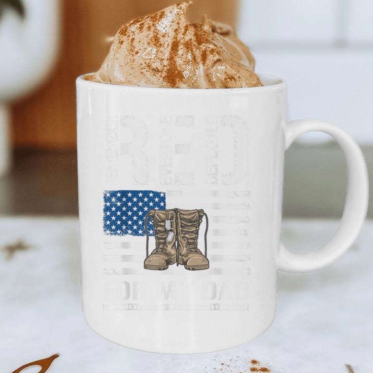 RED Friday For My Dad Military Veteran Deployed Graphic Print Coffee Mug RED Friday For My Dad Military Veteran Deployed Graphic Print Coffee Mug