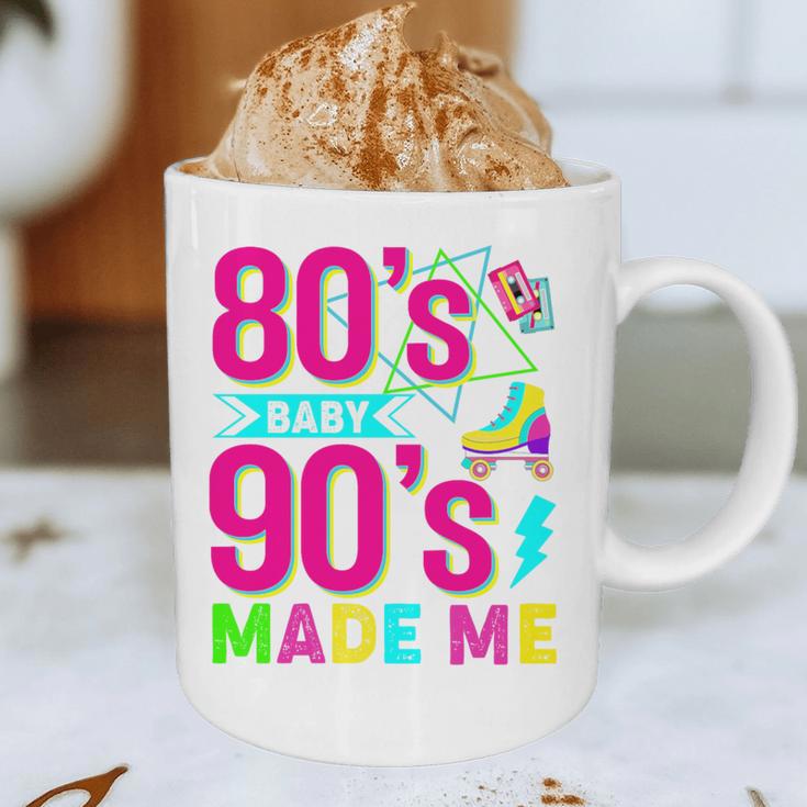 Retro 1980s 80's Baby 1990s 90's Made Me Nostalgia Vibes Premium Tri-Blend Graphic Print Coffee Mug