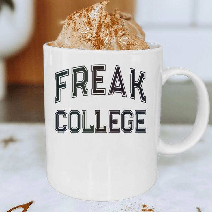 Retro Anti Social FREAK COLLEGE Introvert Stay Away From Me Graphic Print Coffee Mug