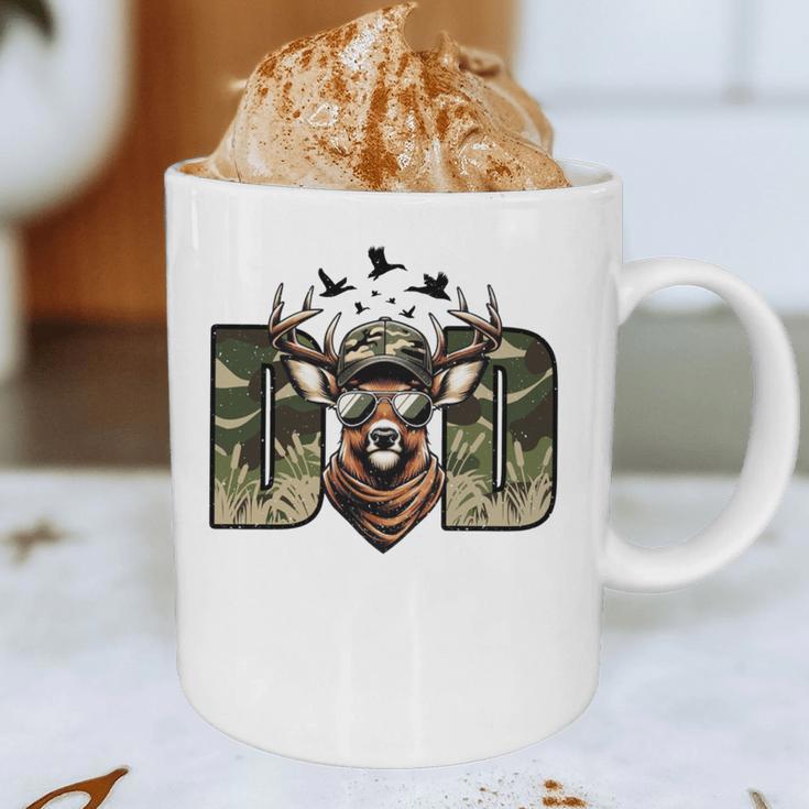 Retro Camo Dad Hunting Camouflage Deer Matching Graphic Print Coffee Mug