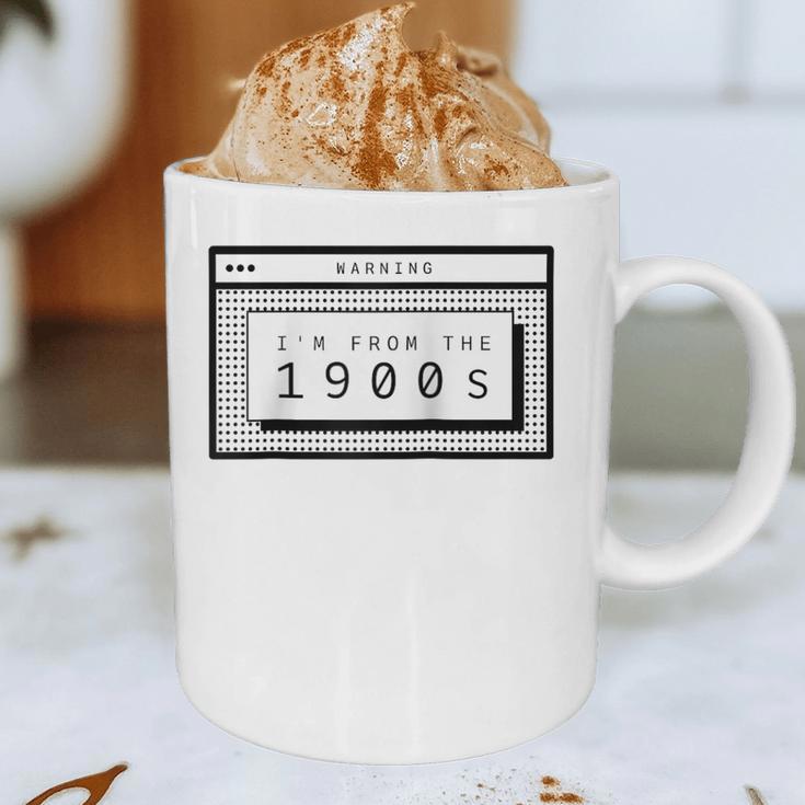Retro Computer Screen I'm From The 1900s Birthday Raglan Baseball Tee Graphic Print Coffee Mug