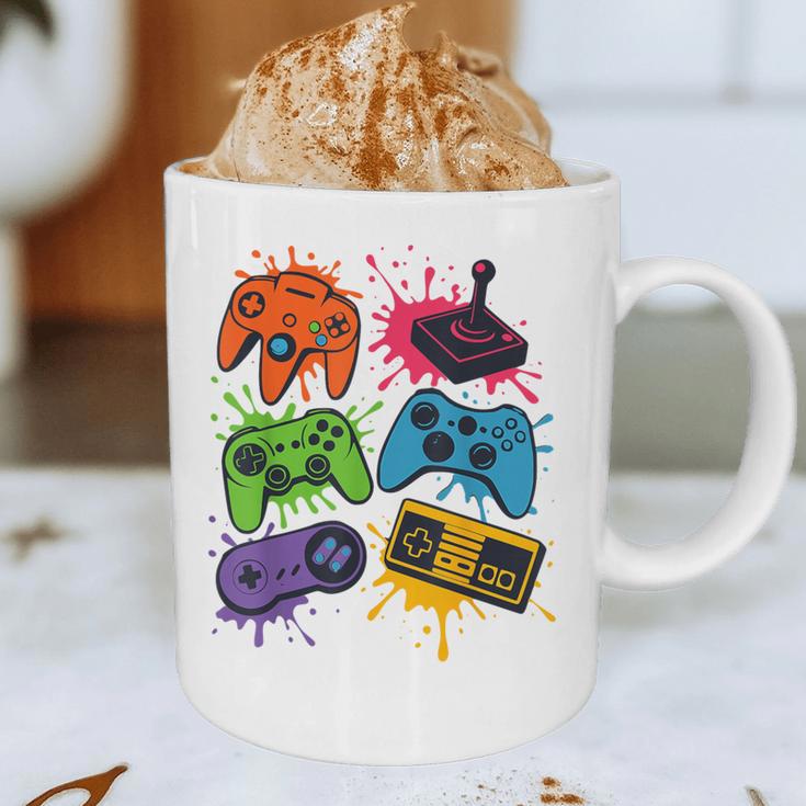 Retro Gamer Controller 80s 90s Video Game Arcade Nostalgia Graphic Print Coffee Mug