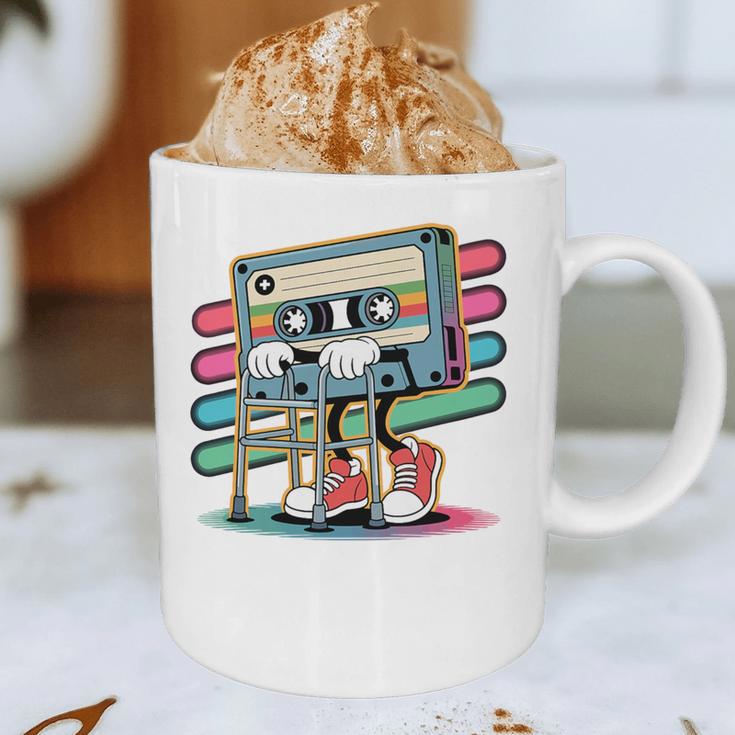 Retro Old Cassette Tape Cartoon With Walker Nostalgia Premium Tri-Blend Graphic Print Coffee Mug Retro Old Cassette Tape Cartoon With Walker Nostalgia Premium Tri-Blend Graphic Print Coffee Mug