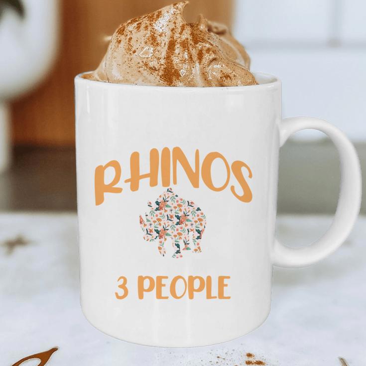 I Like Rhinos And Maybe 3 People Introvert Animal Graphic Print Coffee Mug