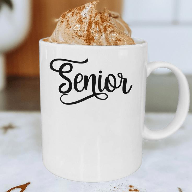 That Says Senior Cursive Script Graduation Graphic Print Coffee Mug