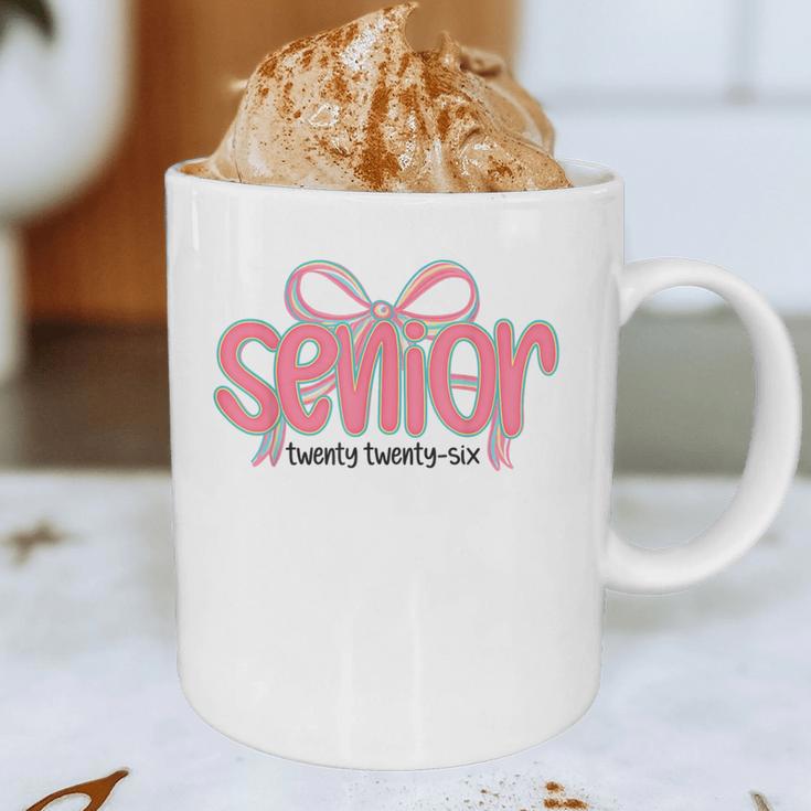 Senior 2026 Coquette Pink Bow Graduation 2026 Class Of 2026 Graphic Print Coffee Mug