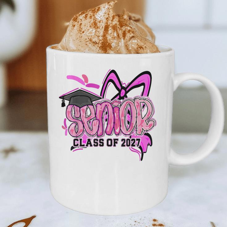 Senior 2027 Class Of 2027 Coquette Girl Pink Graduation 2027 Graphic Print Coffee Mug