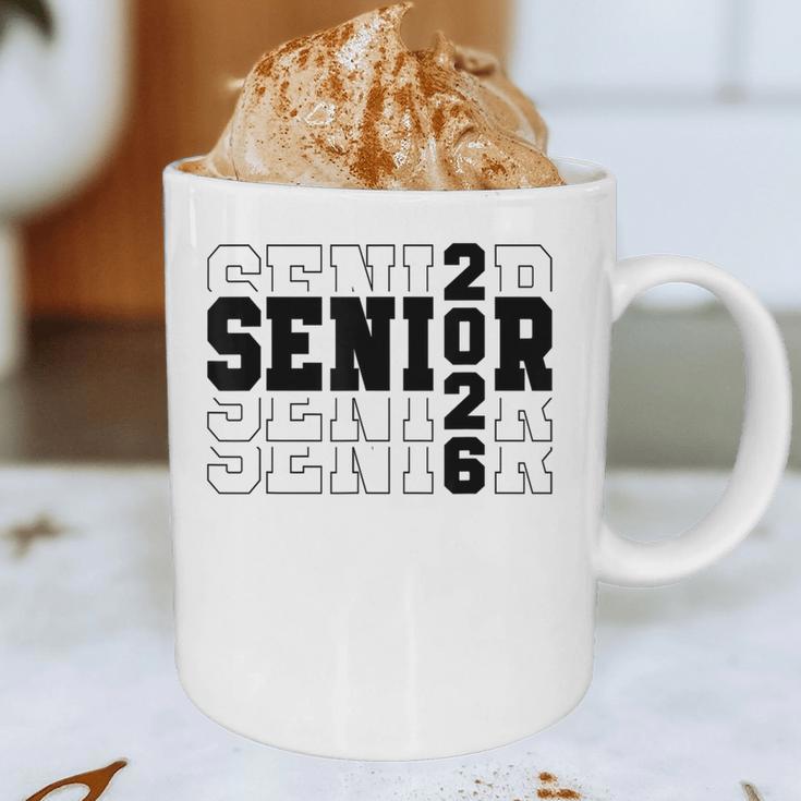Senior Class Of 2026 Varsity Text Graduation Graphic Print Coffee Mug