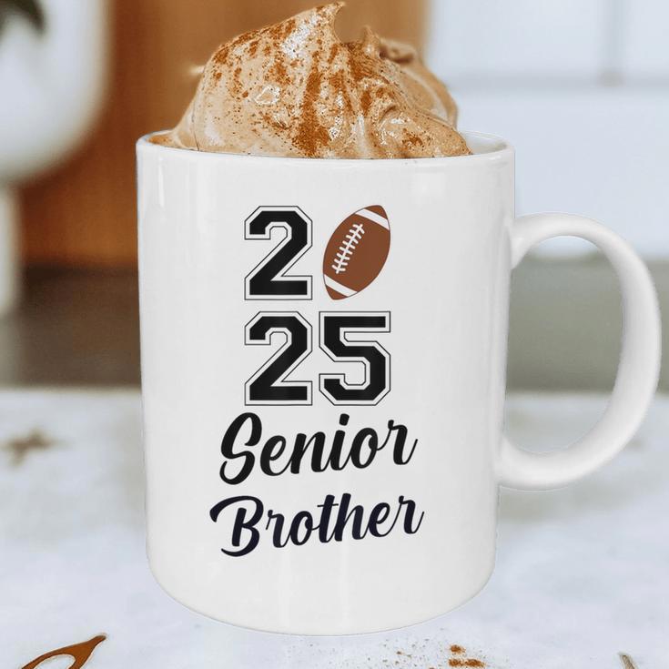 Senior Football Brother Class Of 2025 Graduation Graduate Graphic Print Coffee Mug