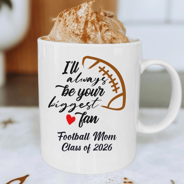 Senior Football Mom Class Of 2026 Graduation Graduate Graphic Print Coffee Mug