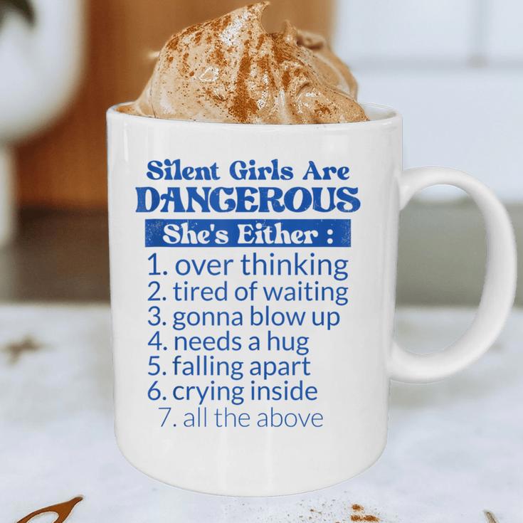 Silent Girls Are DangerousFor Quiet Introvert Girl Graphic Print Coffee Mug Silent Girls Are DangerousFor Quiet Introvert Girl Graphic Print Coffee Mug