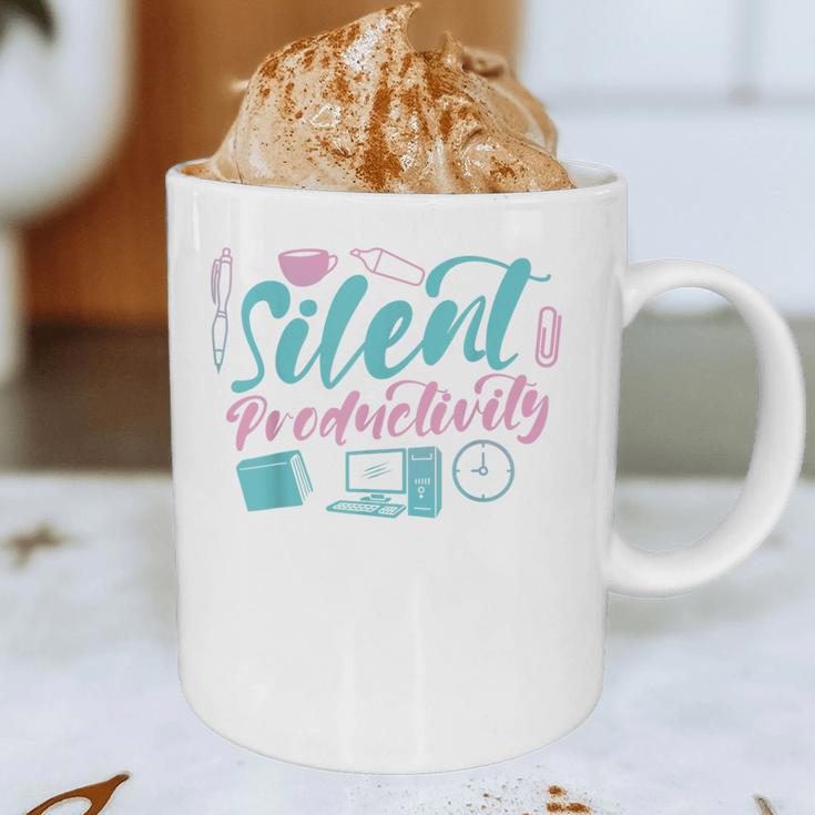 Silent Productivity Introvert Office Staff Secretary Admin Graphic Print Coffee Mug Silent Productivity Introvert Office Staff Secretary Admin Graphic Print Coffee Mug