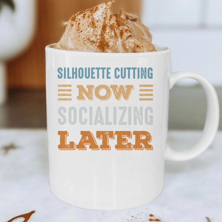 Silhouette Cutting Now Minimal Socializing Introvert Graphic Print Coffee Mug Silhouette Cutting Now Minimal Socializing Introvert Graphic Print Coffee Mug