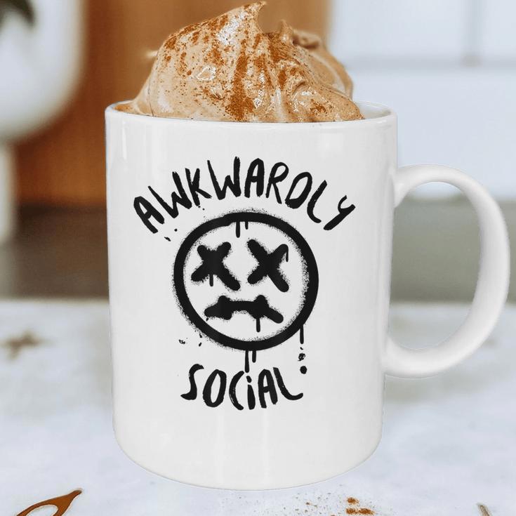 Socially Awkward Introvert Social Anxious Awkwardly Social Graphic Print Coffee Mug Socially Awkward Introvert Social Anxious Awkwardly Social Graphic Print Coffee Mug