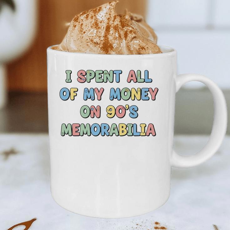 I Spent All My Money On 90's Memorabilia Nostalgia & Retro Premium Tri-Blend Graphic Print Coffee Mug I Spent All My Money On 90's Memorabilia Nostalgia & Retro Premium Tri-Blend Graphic Print Coffee Mug