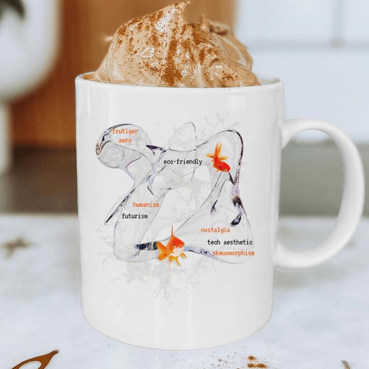 Splash Water Frutiger Aero Y2K Style Clownfish Premium Graphic Print Coffee Mug