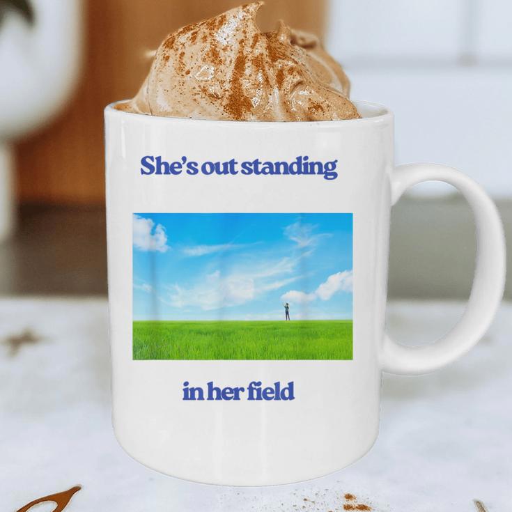 Out Standing In Her Field Graduation Tee Graphic Print Coffee Mug