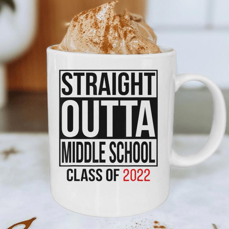 Straight Outta Middle School Graduation Shirt Class Of 2022 Graphic Print Coffee Mug
