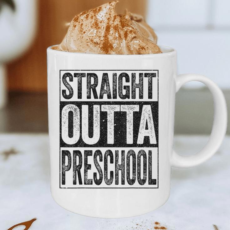 Straight Outta Preschool Shirt Boy Girl Graduation Graphic Print Coffee Mug