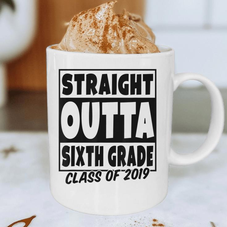 Straight Outta Sixth Grade Class Of 2019 Graduation Graphic Print Coffee Mug