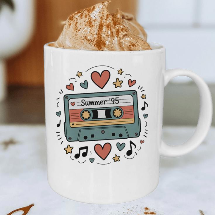 Summer ’95 Retro Cassette Tape Nostalgia Music Lover Premium Tri-Blend Graphic Print Coffee Mug